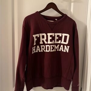 Maroon Freed Hardeman Sweatshirt